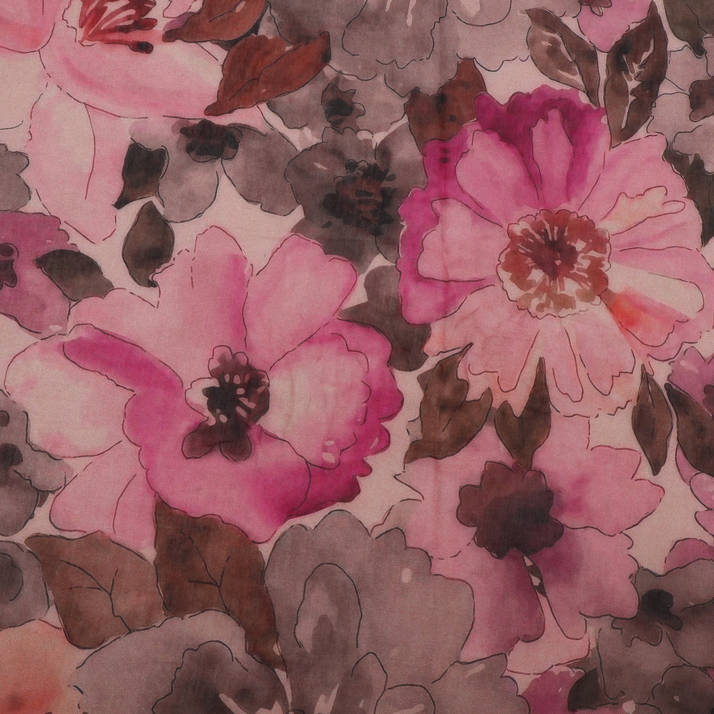 Chanderi Print Fabric