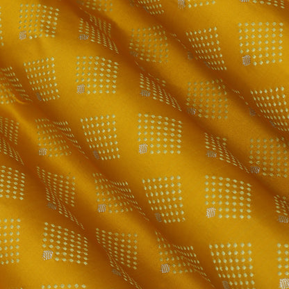 Yellow Color Tanchui Brocade Fabric