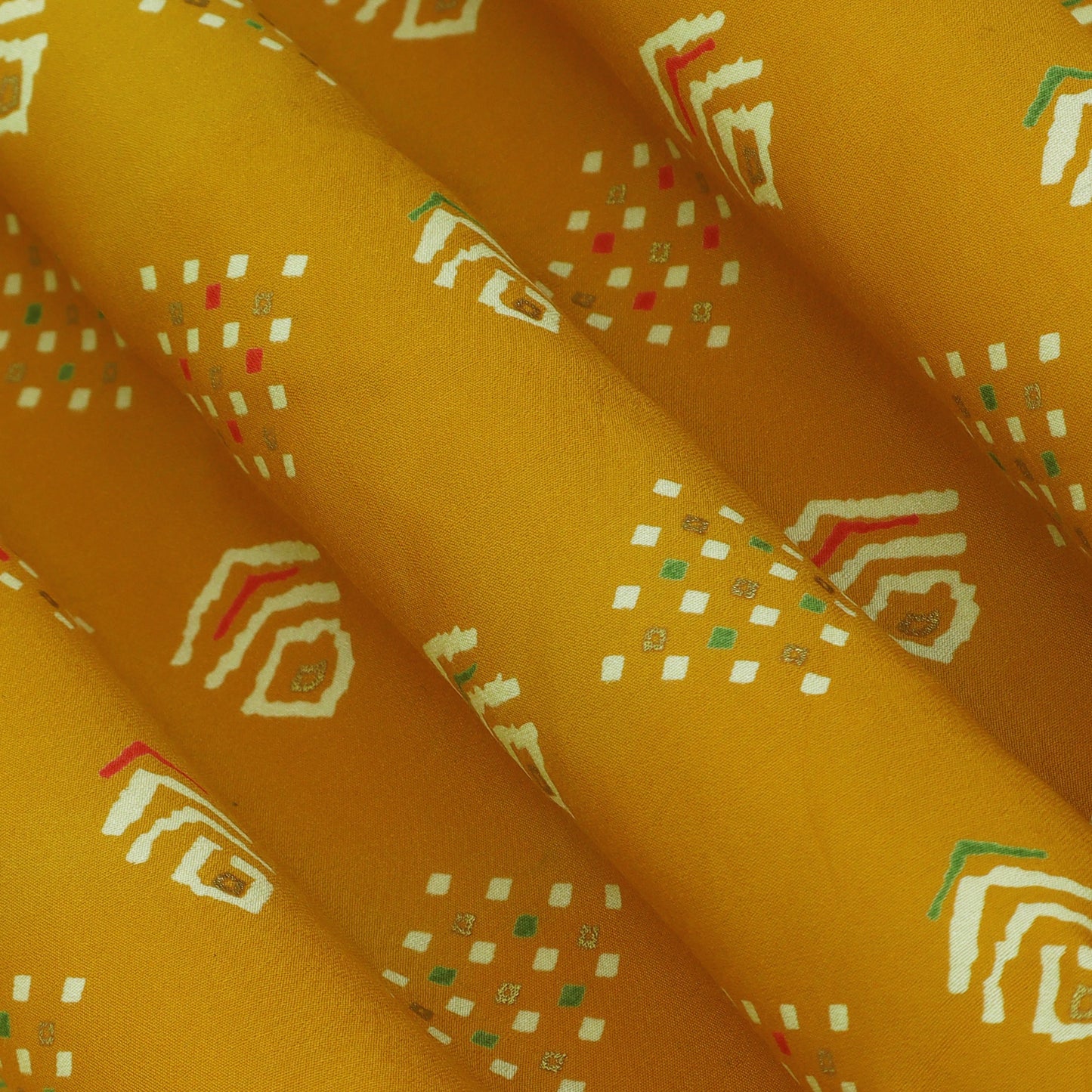 Chanderi Foil Print Fabric
