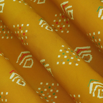 Chanderi Foil Print Fabric