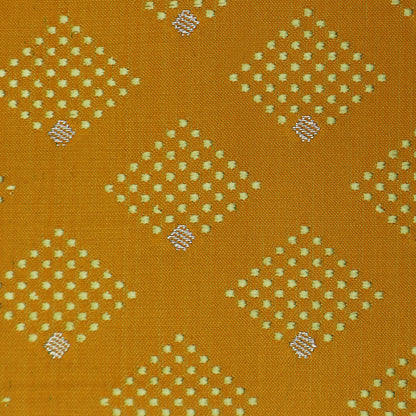 Yellow Color Tanchui Brocade Fabric