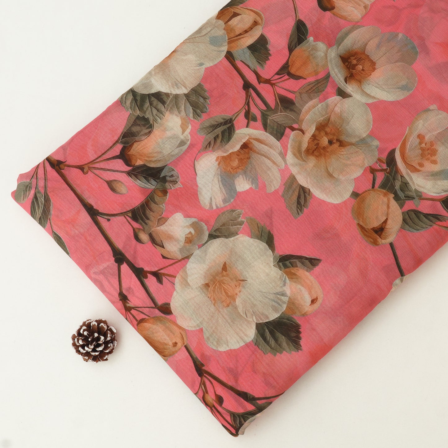 Chanderi Print Fabric