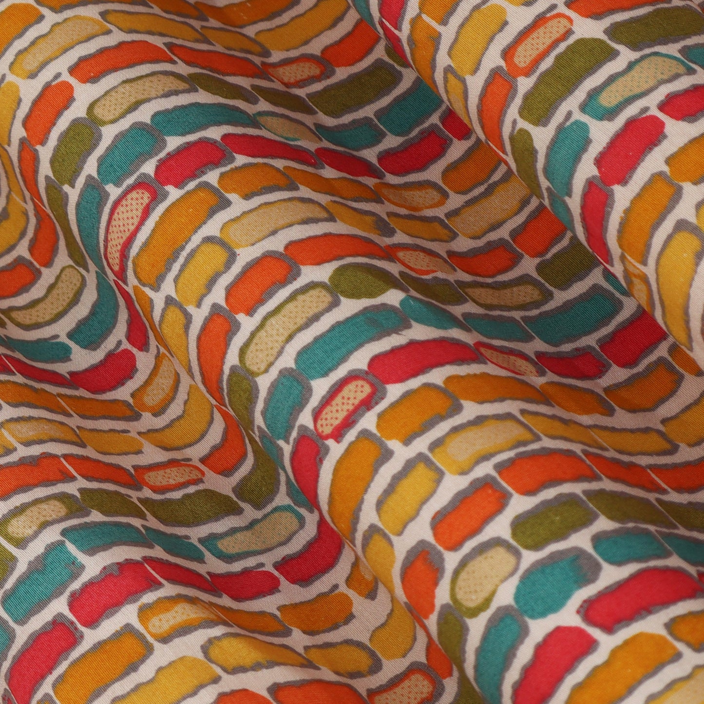 Chanderi Foil Print Fabric