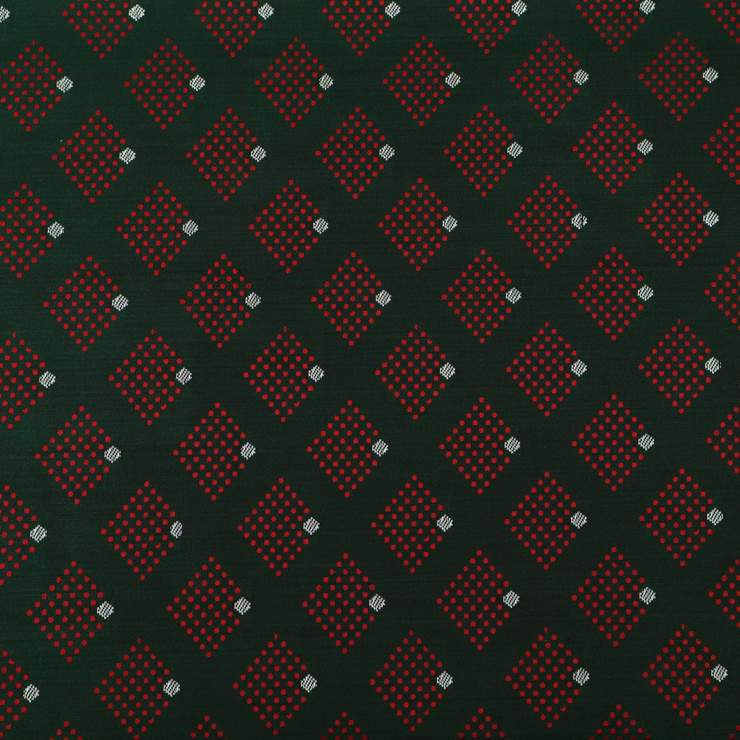 Bottle Green Color Tanchui Brocade Fabric