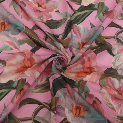 Chanderi Print Fabric