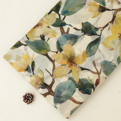 Chanderi Print Fabric