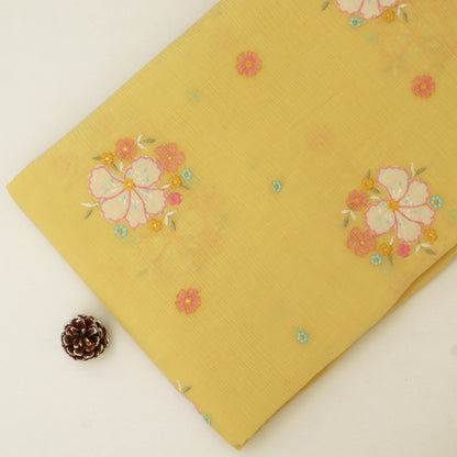 Crush Chanderi Embroidery Fabric