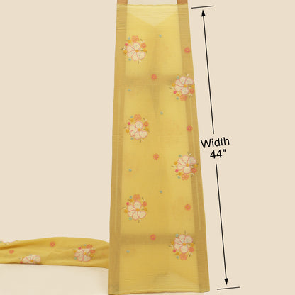 Crush Chanderi Embroidery Fabric