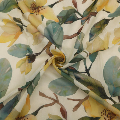 Chanderi Print Fabric