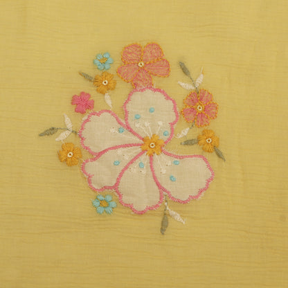 Crush Chanderi Embroidery Fabric