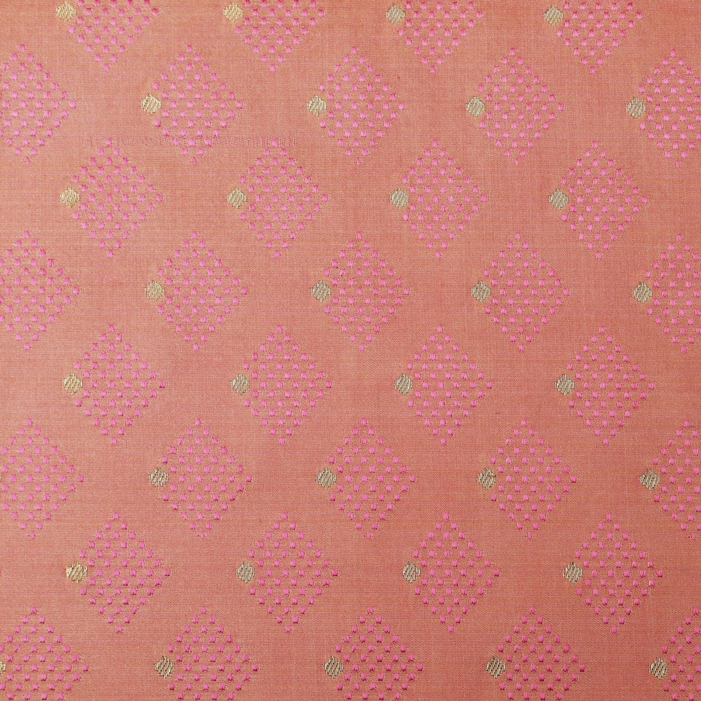 Peach Color Tanchui Brocade Fabric