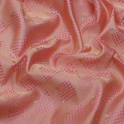 Peach Color Tanchui Brocade Fabric