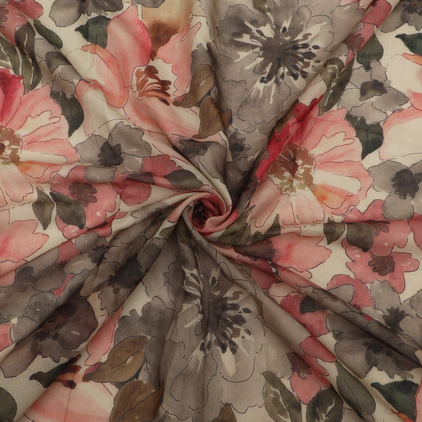 Chanderi Print Fabric