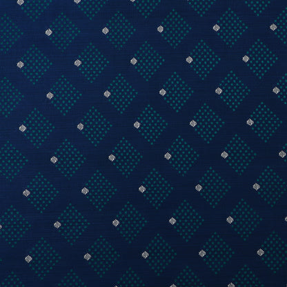 Navy Blue Color Tanchui Brocade Fabric