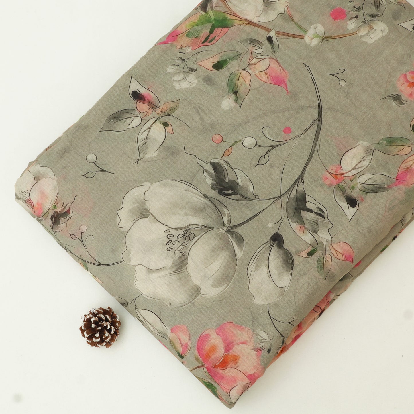 Chanderi Print Fabric