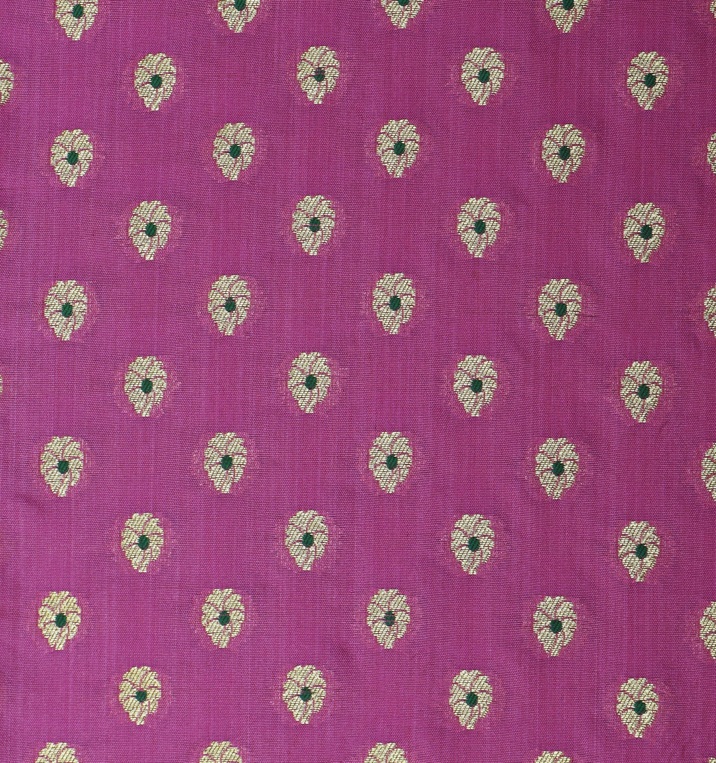 Pink Color Katan Meena Booti Brocade Fabric