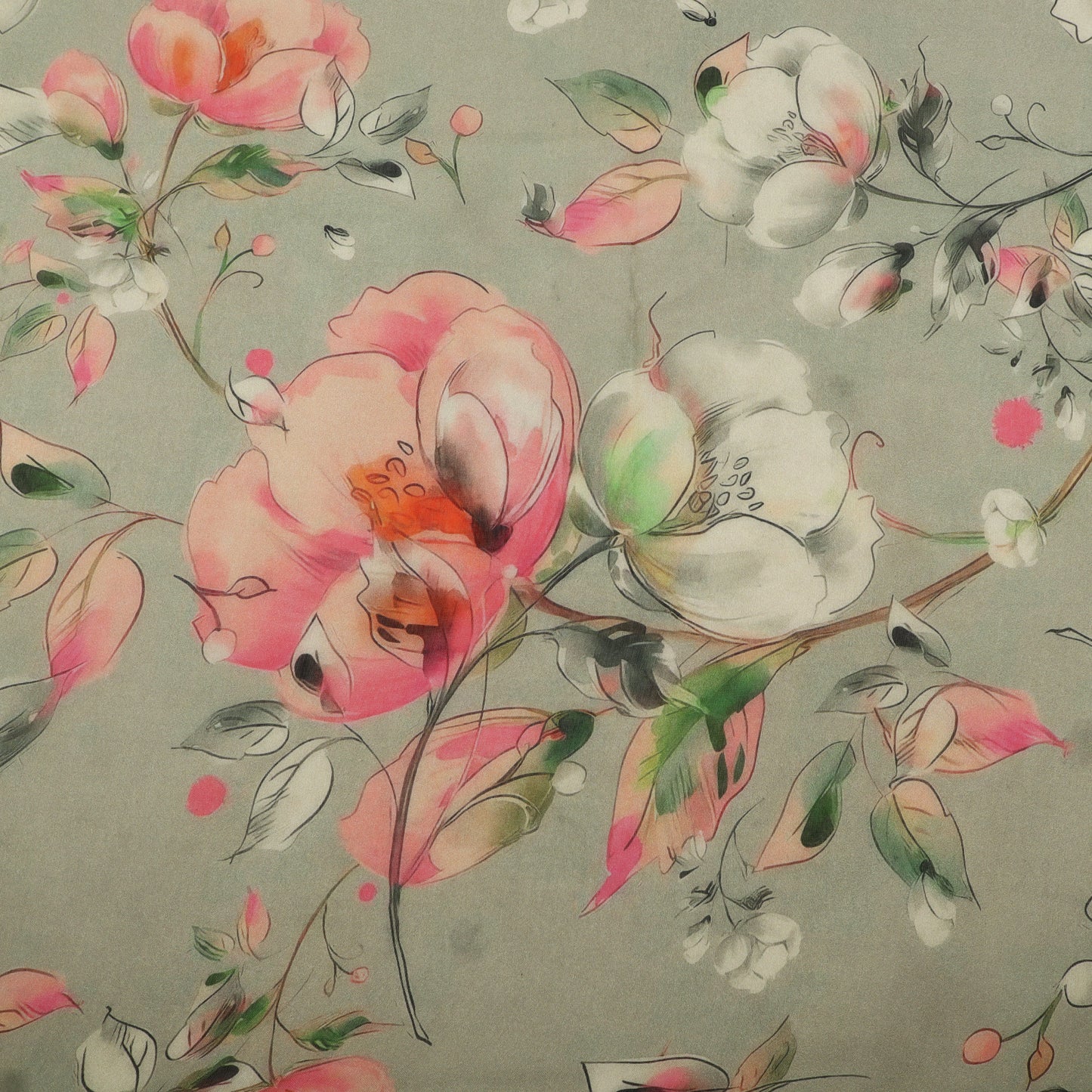 Chanderi Print Fabric
