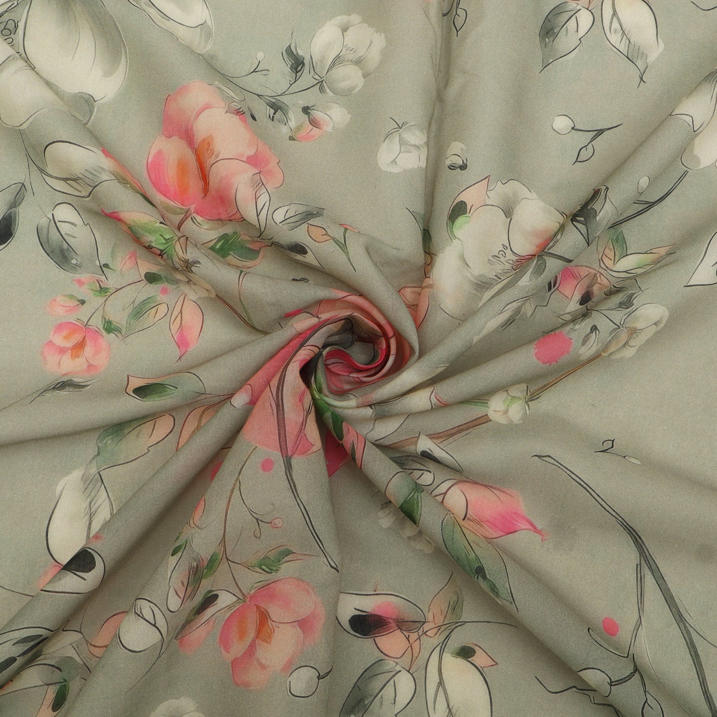 Chanderi Print Fabric