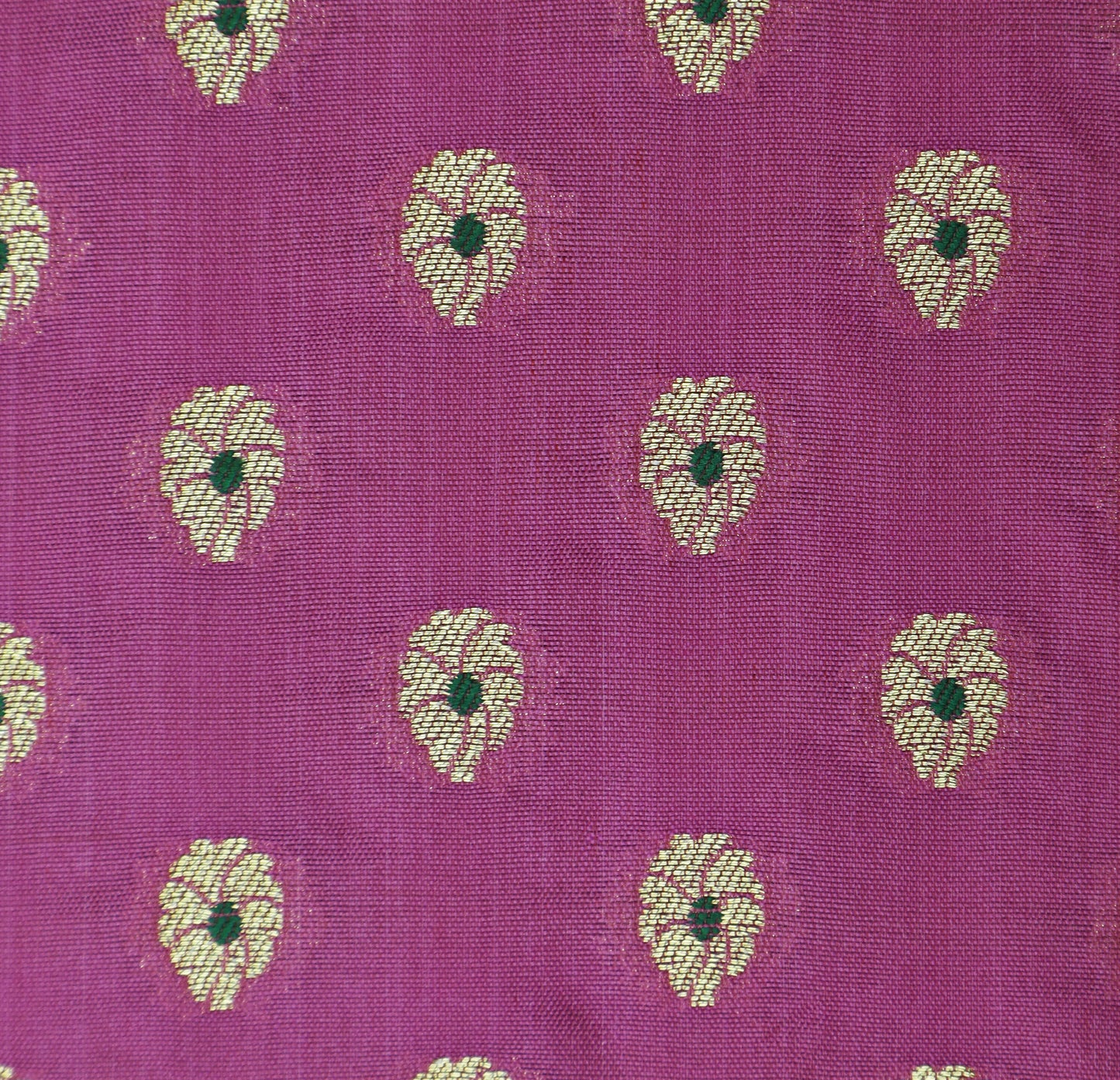 Pink Color Katan Meena Booti Brocade Fabric