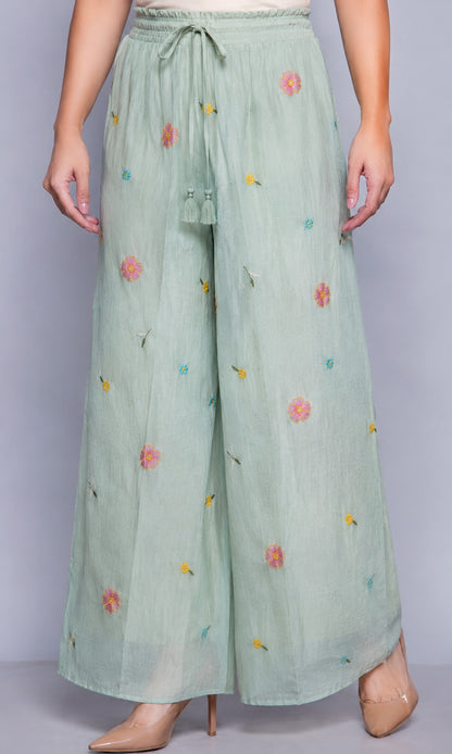Crush Chanderi Embroidery Fabric
