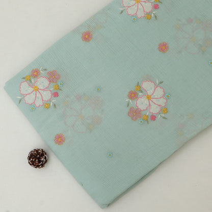 Crush Chanderi Embroidery Fabric