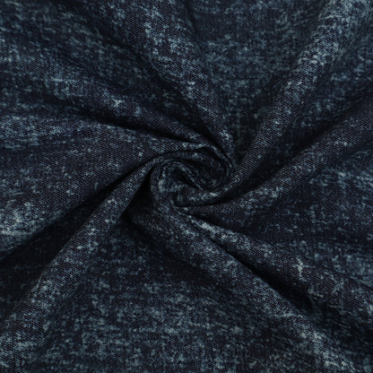 Blue Color Denim Print Fabric