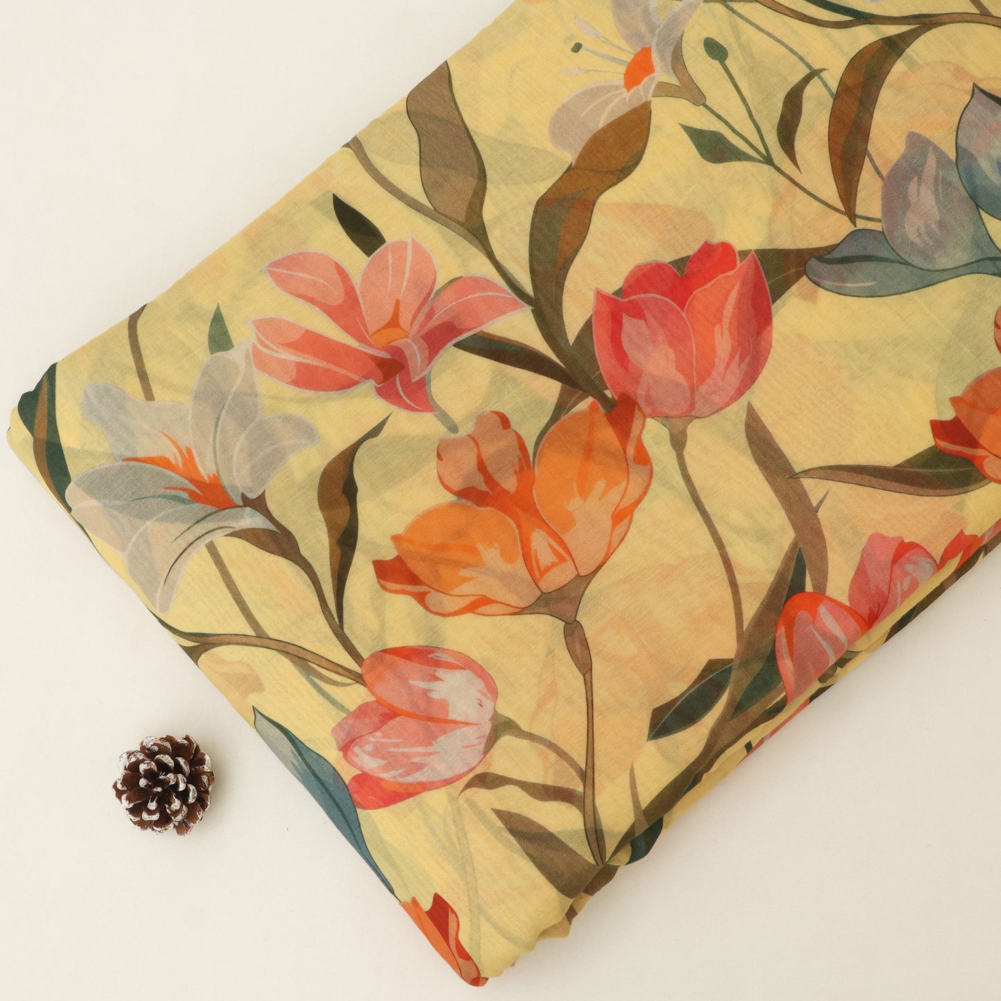 Chanderi Print Fabric