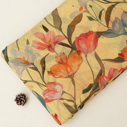 Chanderi Print Fabric