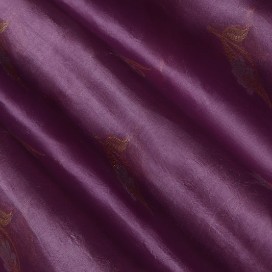 Purple Color Brocade Fabric