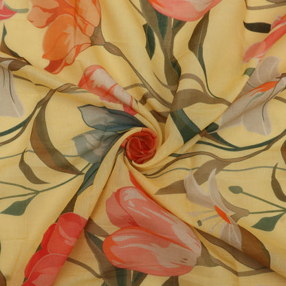 Chanderi Print Fabric