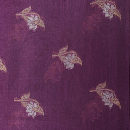 Purple Color Brocade Fabric