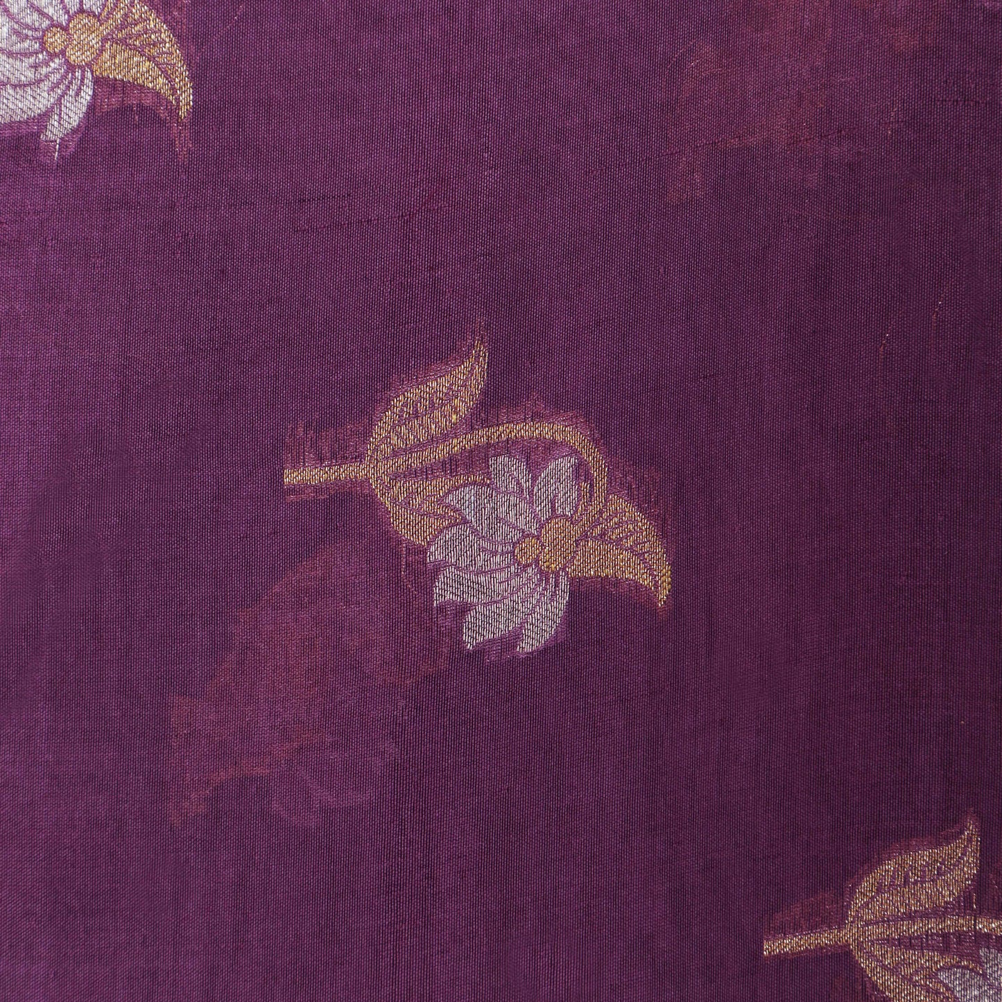 Purple Color Brocade Fabric