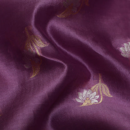 Purple Color Brocade Fabric