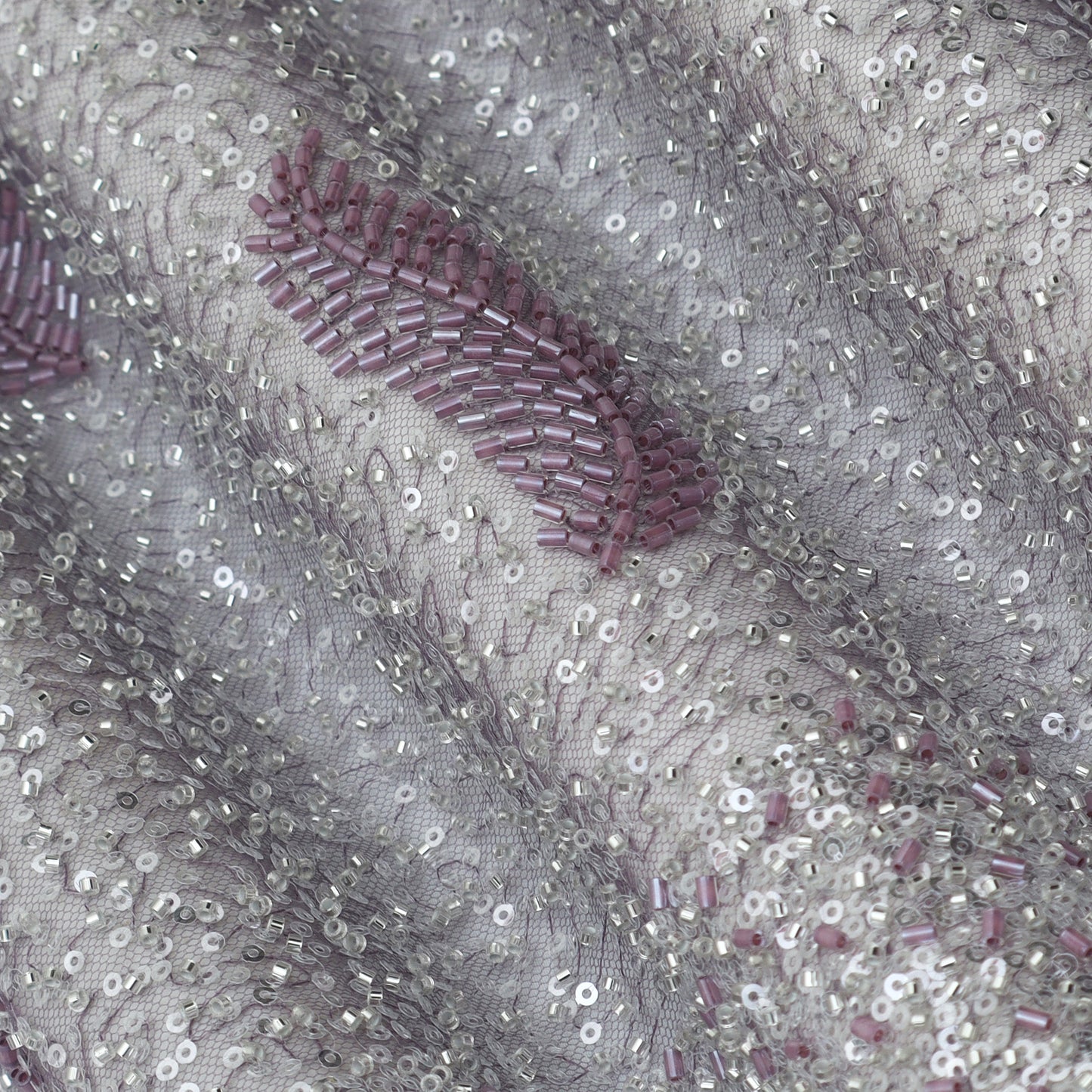 Net Sequence Embroidery Fabric