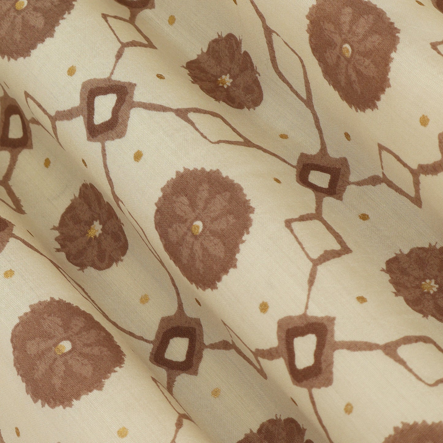 Chanderi Foil Print Fabric