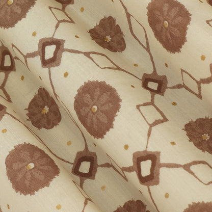 Chanderi Foil Print Fabric