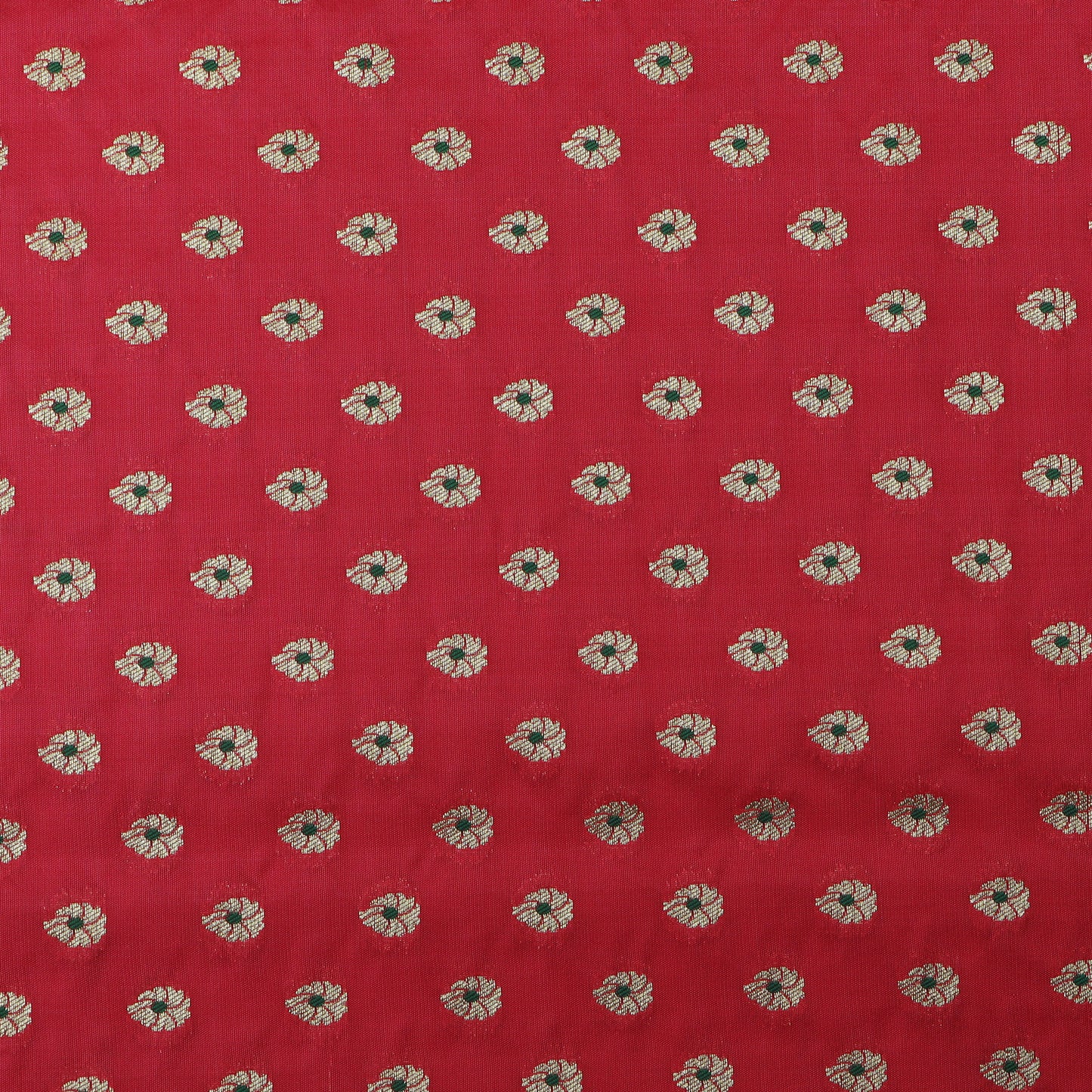 Gajri Color Katan Meena Brocade Fabric