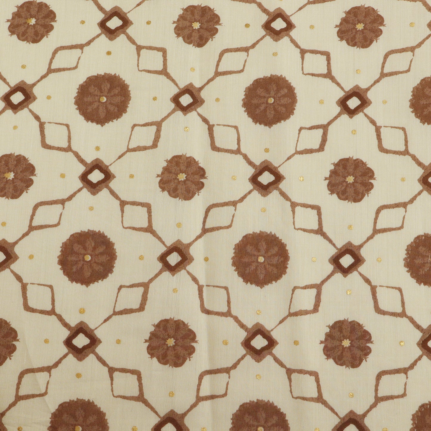 Chanderi Foil Print Fabric