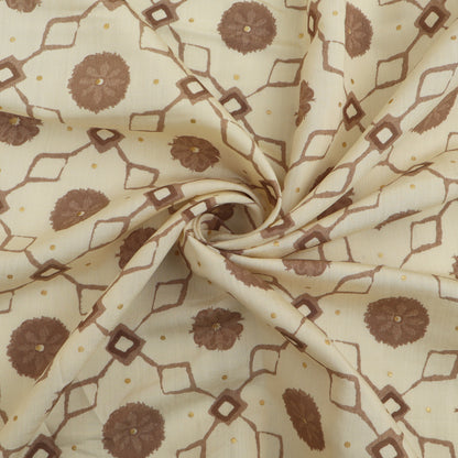 Chanderi Foil Print Fabric