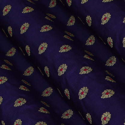 Purple Color Katan Meena Brocade Fabric
