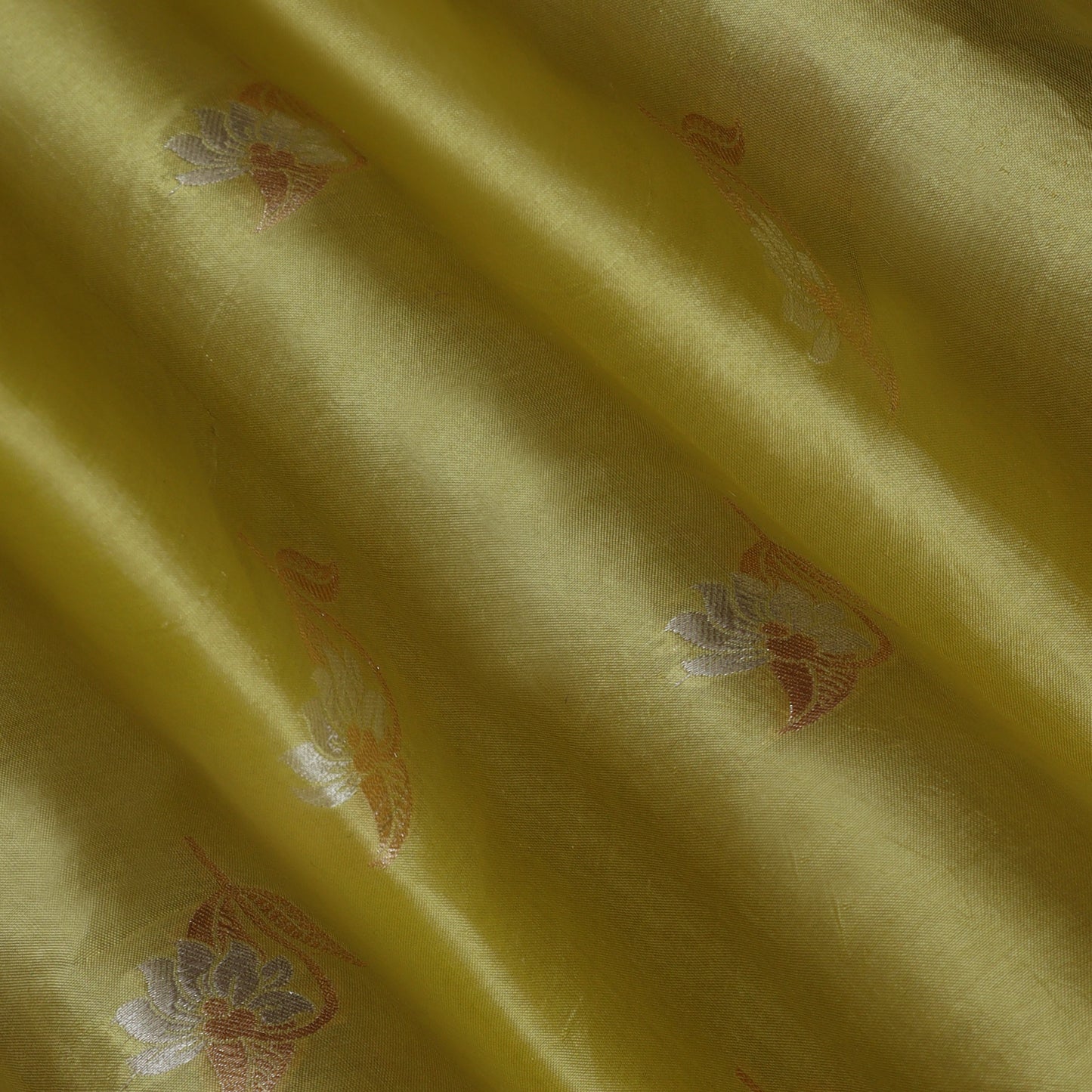 Lemon Color Brocade Fabric