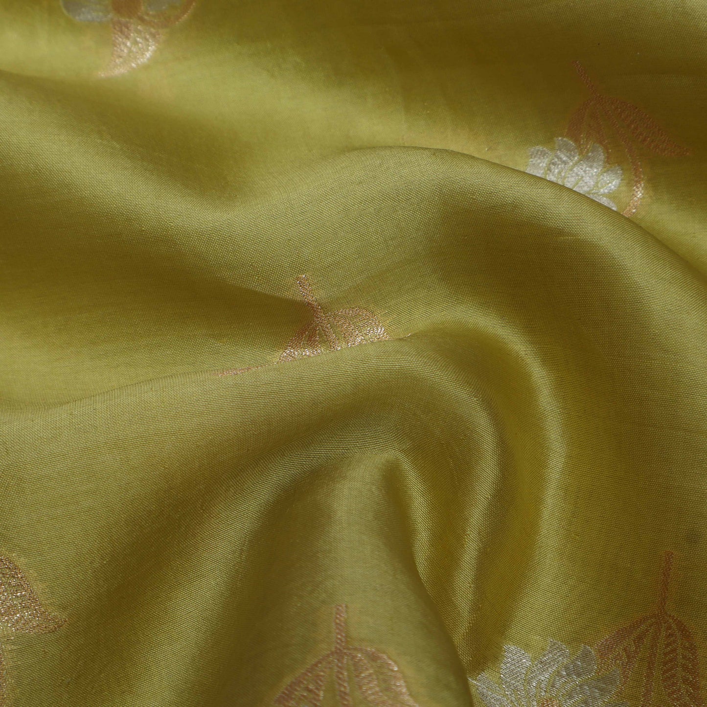 Lemon Color Brocade Fabric