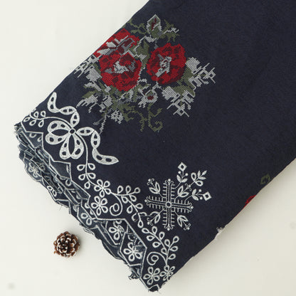 Denim Embroidery Fabric