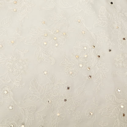 Pure Organza Embroidered Fabric