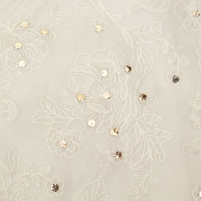 Pure Organza Embroidered Fabric