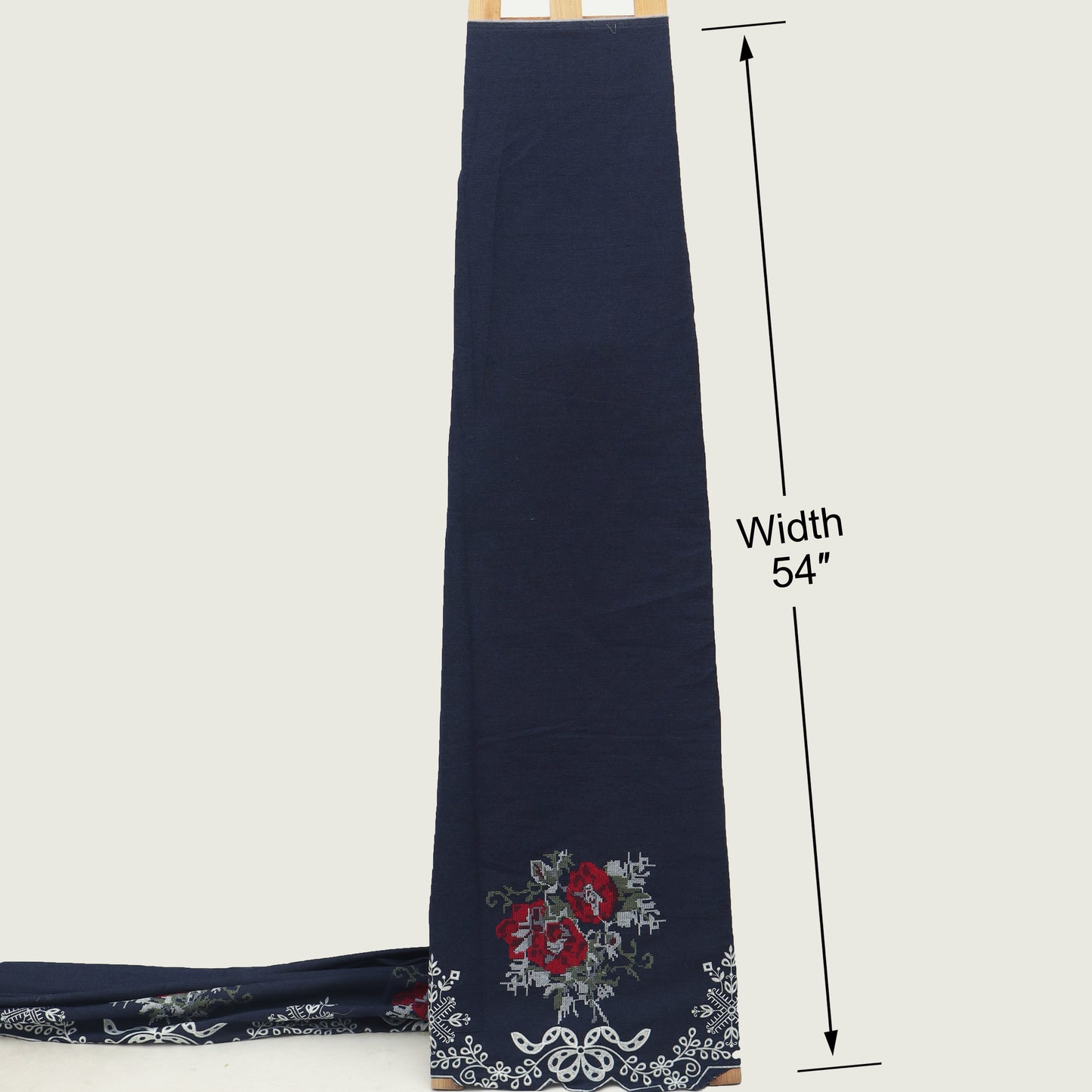 Denim Embroidery Fabric