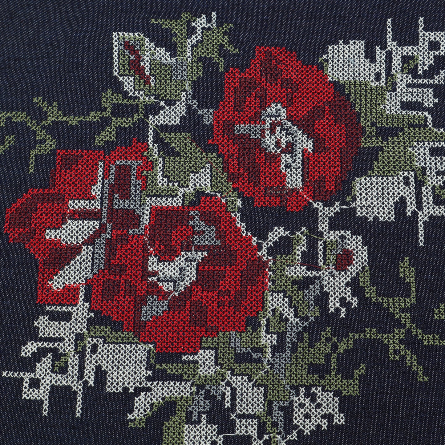 Denim Embroidery Fabric