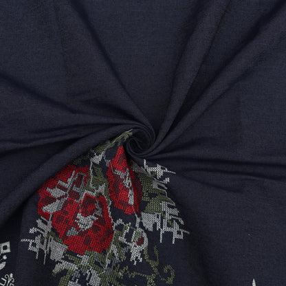 Denim Embroidery Fabric