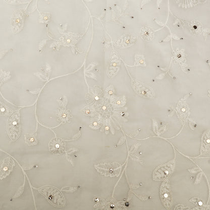 Pure Organza Embroidered Fabric