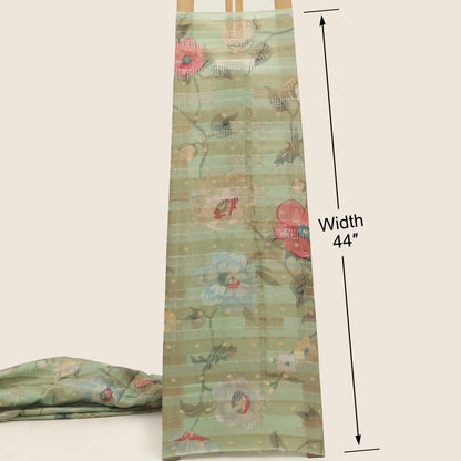 Pure Organza Tissue Brocade Fabric